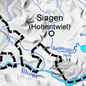 Beispiel aus der Reliefkarte 1:600 000